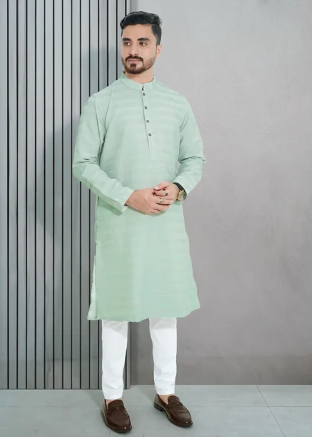 Cambridge Blue Stripe Crack Panjabi
