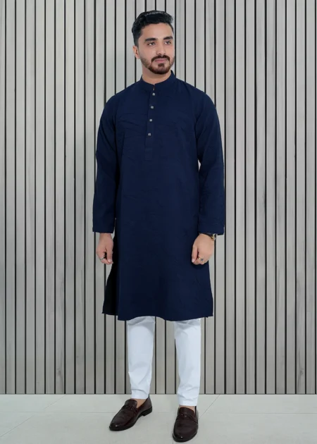 Solid Yankees Blue Allover Crack Panjabi